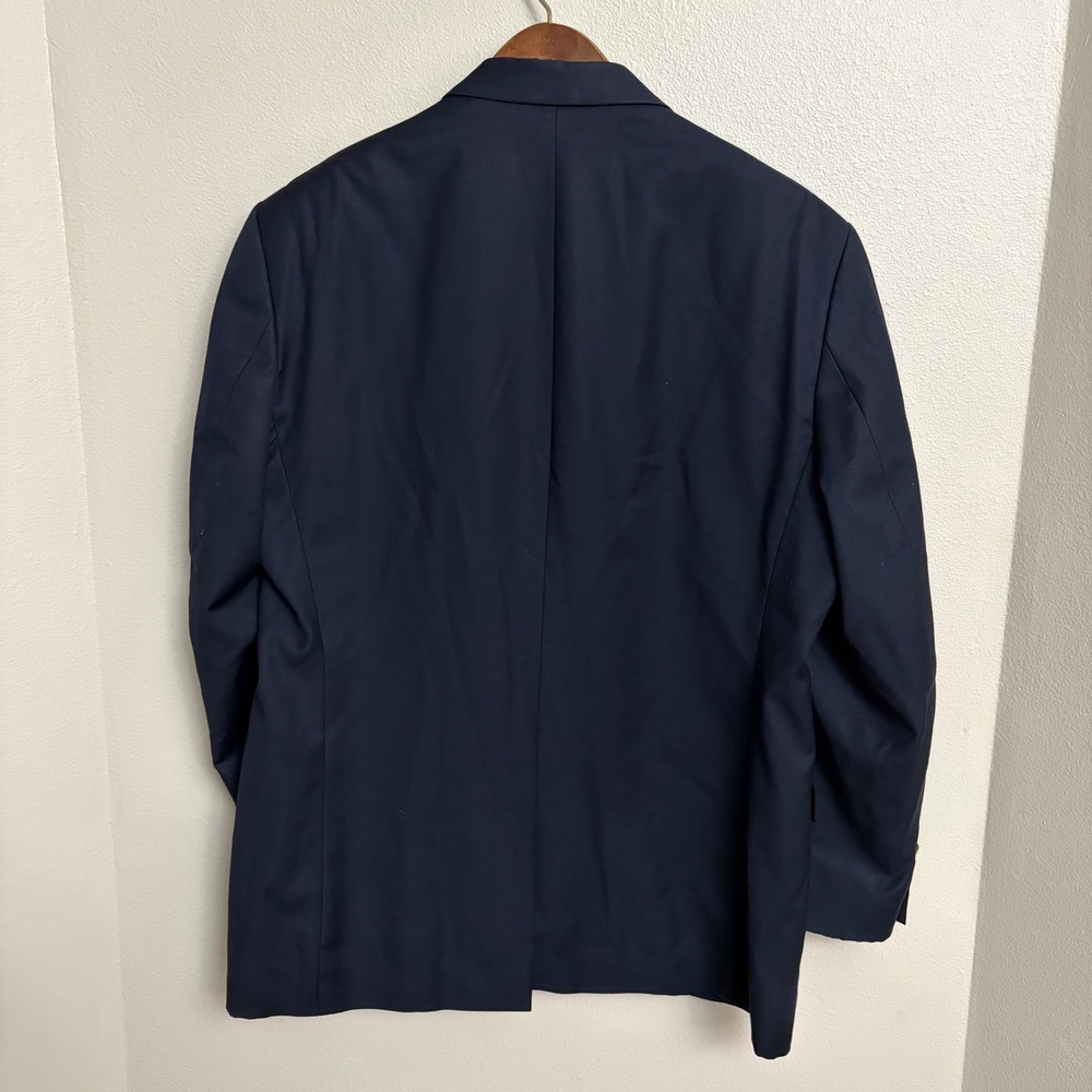 Lauren Ralph Lauren Blazer 44R Navy Blue Wool Gold Button Preppy Classic - Picture 3 of 8